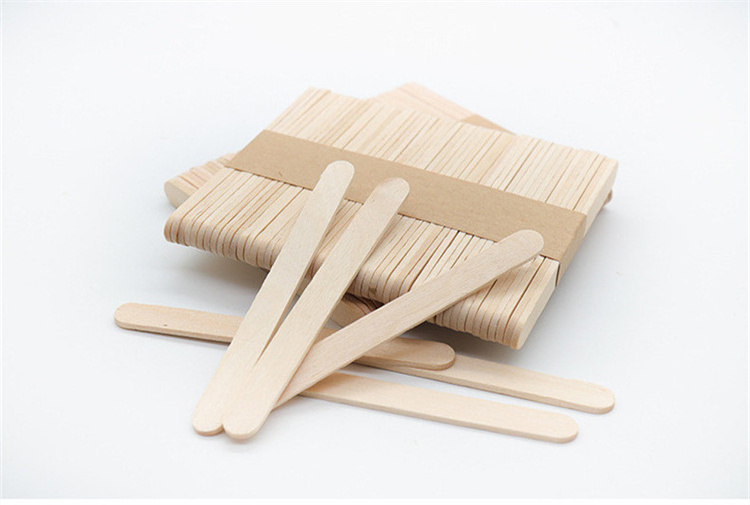 Hot Sale Food Grade Customized Packaging Eco Wood Ice Cream Sticks Popsicle