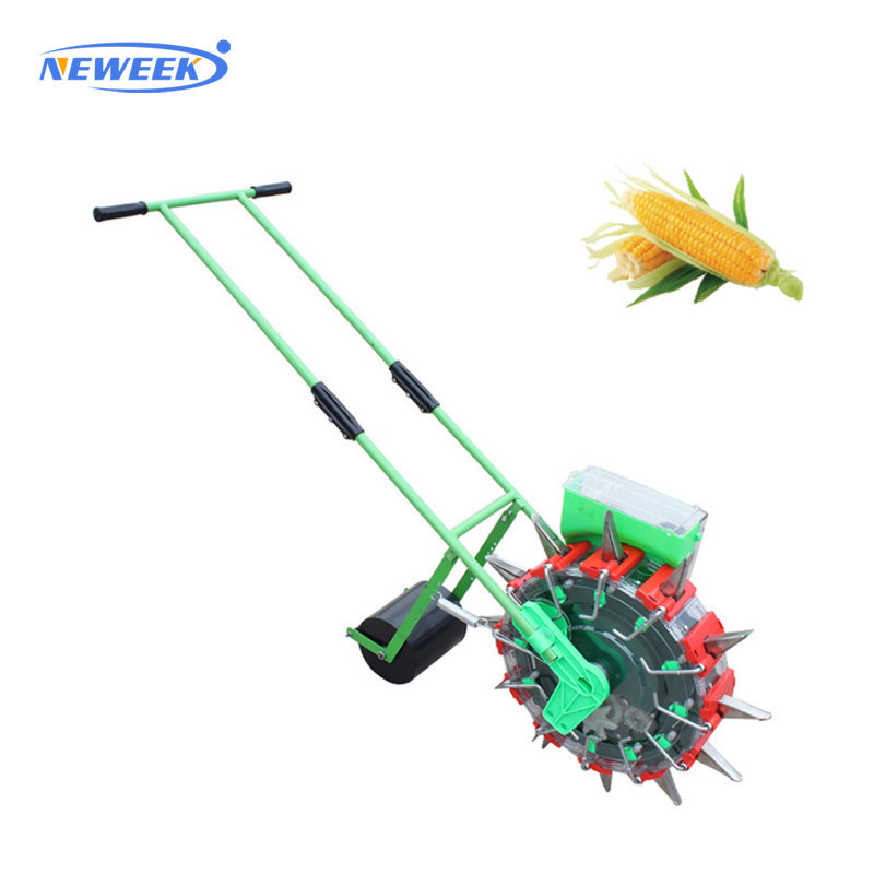 NEWEEK Hot sale small scale fertilizer box optional manual corn bean seeder maize planter seeder manual peanut planter machine