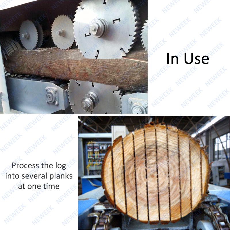 NEWEEK automatic timber multi rip saw circular saw wood cutting machine