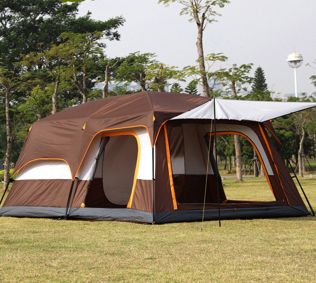 Tenda Gunung Carpa 2 Personas Man Big Roof Top Kitchen Canvas Swag Portable Beach Hemp Bivy 10 Person Camping  Tent