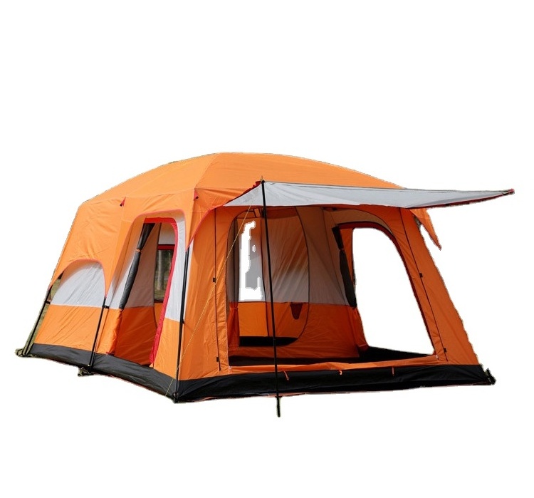 Tenda Gunung Carpa 2 Personas Man Big Roof Top Kitchen Canvas Swag Portable Beach Hemp Bivy 10 Person Camping  Tent