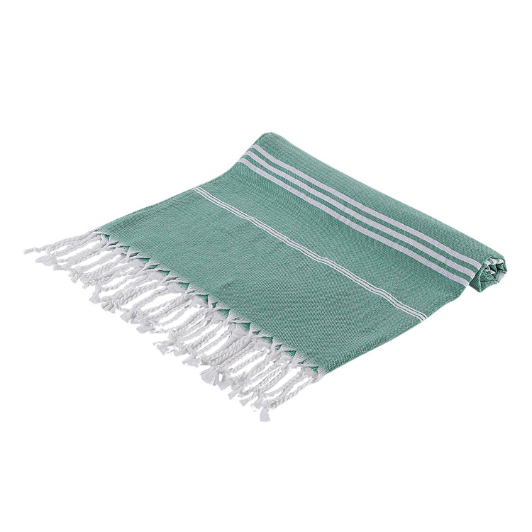 Luxury Modern Style Custom Sand Free Cotton Fouta Turkish Beach Towel with Logo