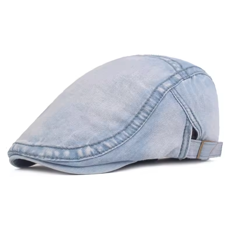 Fashionable Bucket Hat Cowboy Men Mesh Breathable Popular Fashion Washed Denim Retro Baseball Cap Peaked Cap for unisex