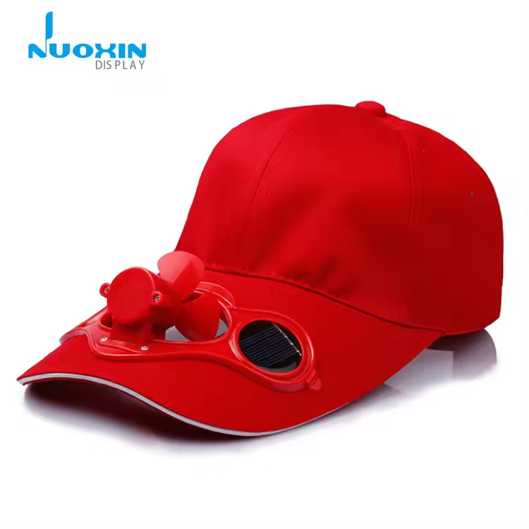 Wholesale Custom Logo  Baseball Cap Solar Powered Fan Hat Sun Visor Hat With  Mulit Color