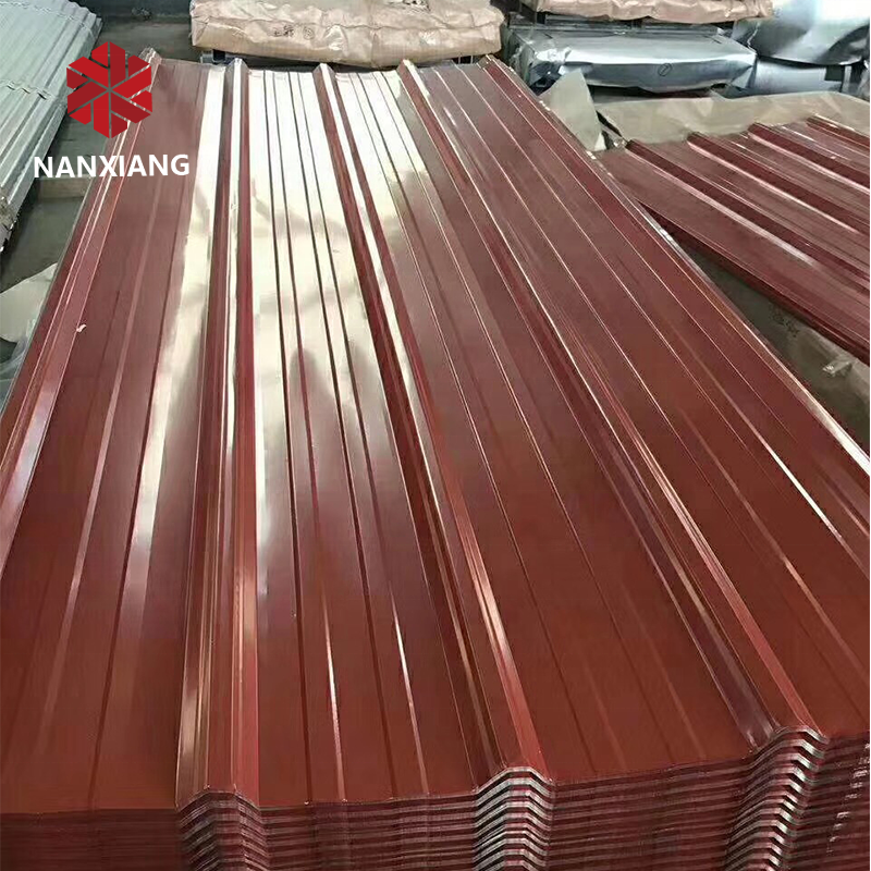 NANXIANG STEEL Coloring Aluzinc Iron Roofing Prepainted Galvalume Roofing Sheet Plain