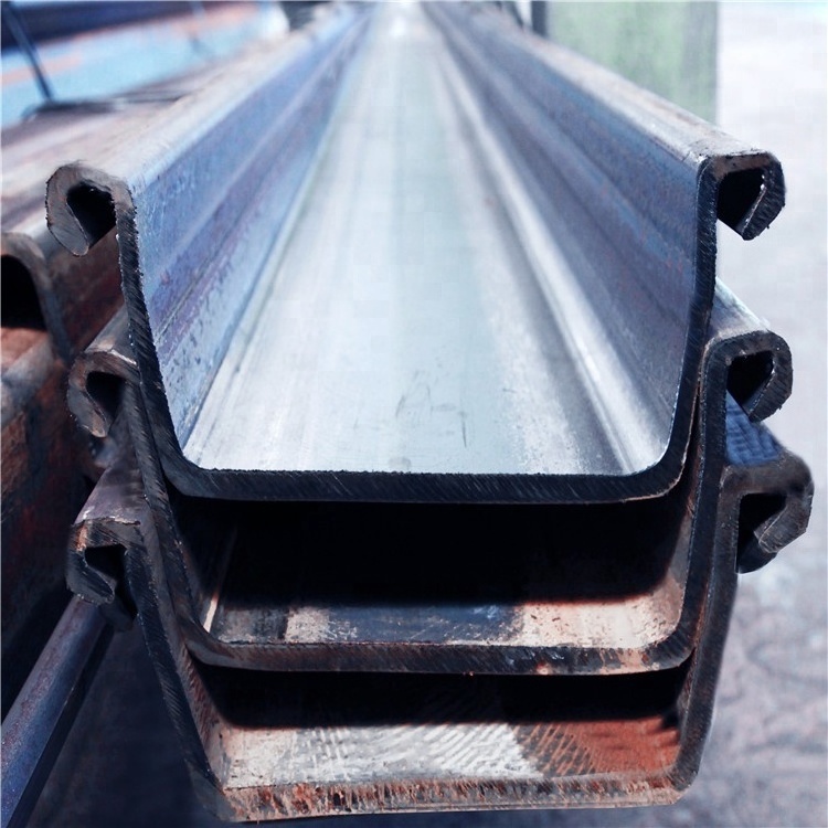 Jinxi vinyl sheet pile cost hot rolled concrete u shaped steel piles to Korea