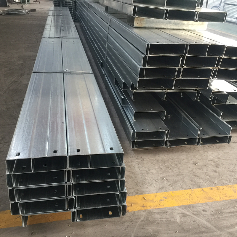 c shaped metal bar galvanized steel c channel h steel c purline steel structure building solar panel support