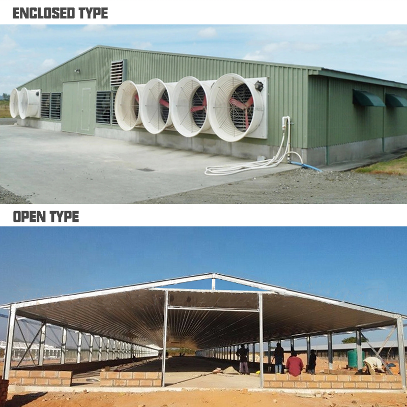 NANXIANG STEEL structural steel h beam holland warehouse goat shed goat farming equipment poultry house