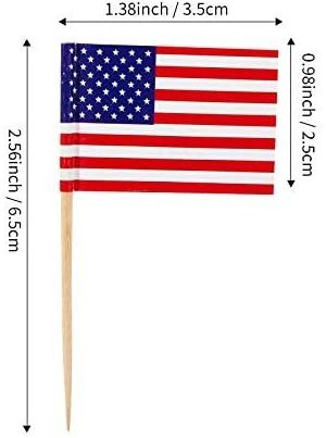 High quality Cheap Mini l Paper Wooden Custom National Country World Food Toothpick Flag