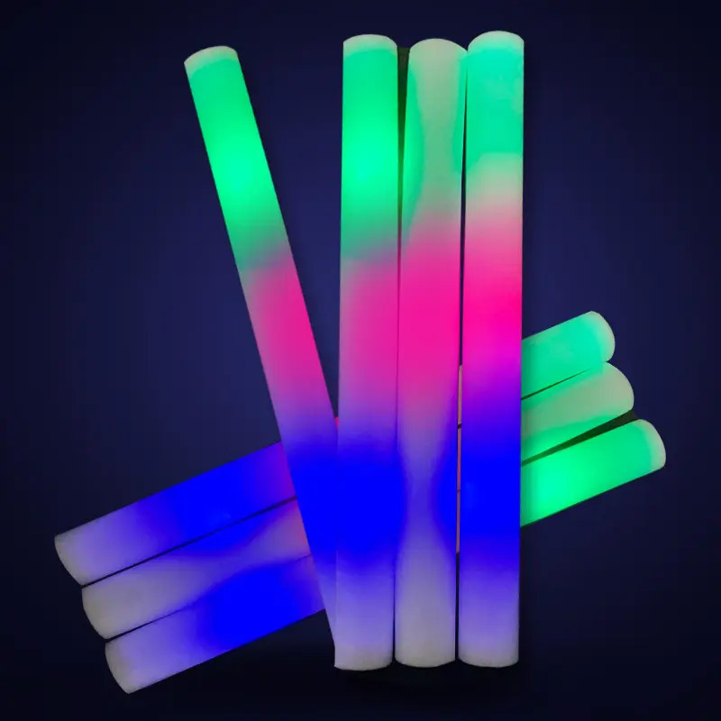 47CM Promotional Event Gift Flashing High Quality Multi color Led Light Up Foam Branded Glow Stick For Cheer