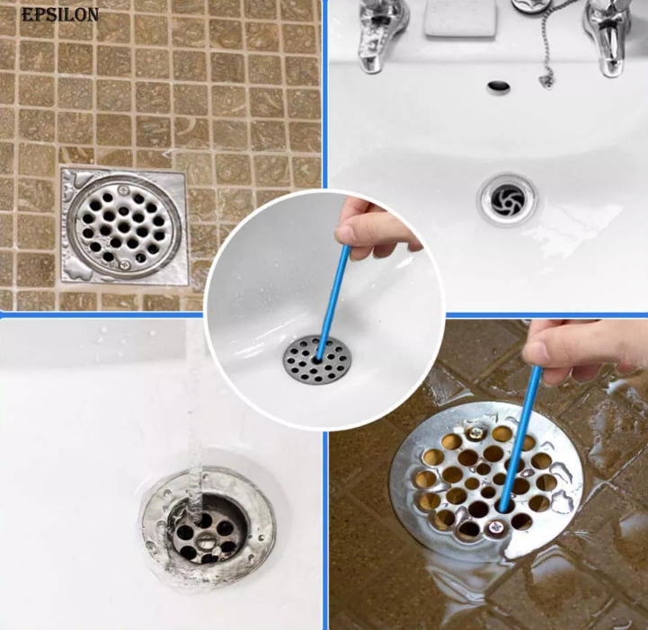 Keeps Drains And Pipes Clear Odor Free Sink Cleaner Clean Sewer Cleaning Rod Drain Cleaner Stick in Can