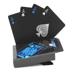 Promotional Custom LOGO Professional Poker Game Set Black Novelty Playing Cards