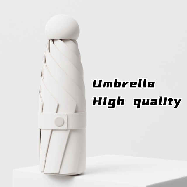 Nuoxin Factory Custom With Logo Mini Capsule Umbrella Manual Uv Protection Lady Compact Small Folding Umbrella