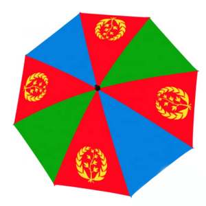 2021 Hot Sell High Quality Custom Fast Delivery  Eritrea Flag Umbrella For Promotion