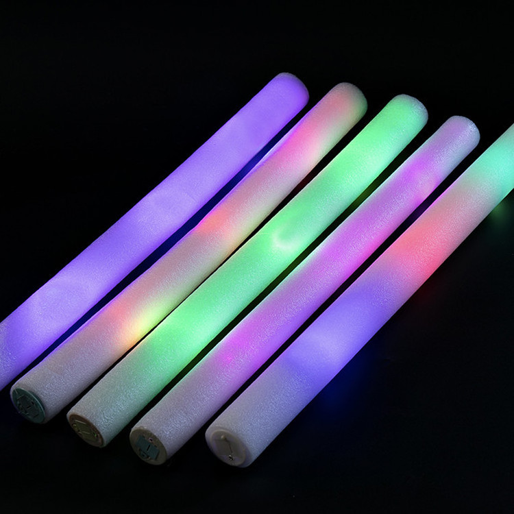 Custom Colorful 3 Models Change Flashing Foam Led Glowing Sticks Cheer Props Concert Light Sticks For Party Accessories