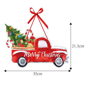 Christmas Hanging Sign Decorative Wall Signs Door Sign Ornament for Indoor Outdoor Holiday Home Classroom Office Decoration