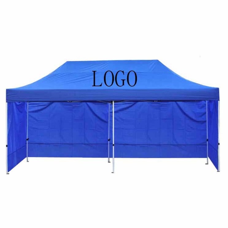 Outdoor Heavy Duty White Blue 3x6m Trade Show Events Wedding Steel Folding Tent 10x20 ft Easy Pop Up Gazebo Canopy Tent