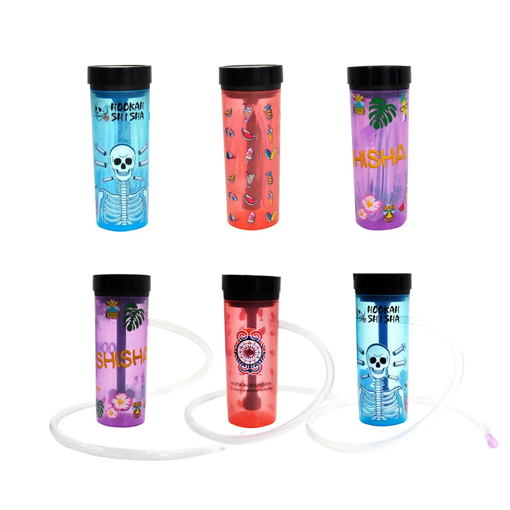 New Luxury Plastic Lounge Furniture Portable Glass Flavour Sisha Hookah Pen Flavor Tobacco Pakistan Shisha Disposable Hose Set