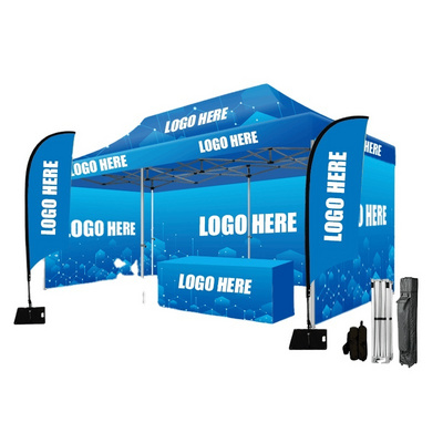 600D Oxford Fabric Waterproof Retractable 10x10 Canopy Banner Trade Show Tent Outdoor Tents for Events