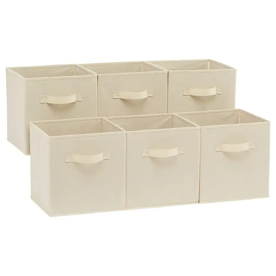 High Quality Collapsible Storage box Foldable Non Woven Home Decorative Organizer File Cube Storage Box Bin