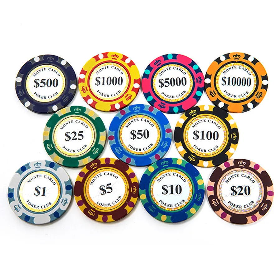 Custom Factory Supply Cheap Casino Poker Chips Custom Clay Poker Chips for Games