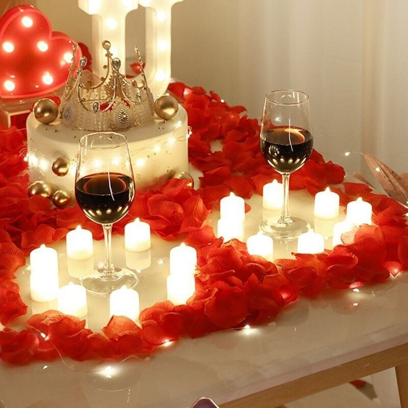 Valentine's Day Heart Shape LED Romantic Love Wedding Candle Lighters Wholesale Led Tea Light Candles with Batteries