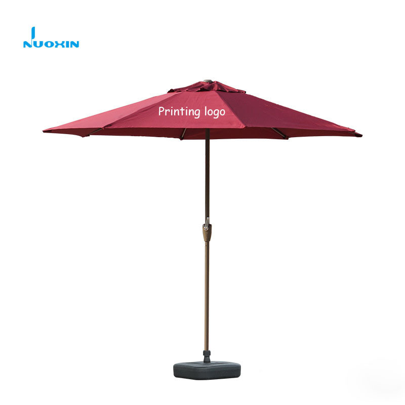 Outdoor High Quality Custom Sublimation Design Foldable Beach Umbrella Print Advertising Polyester For Promotion List