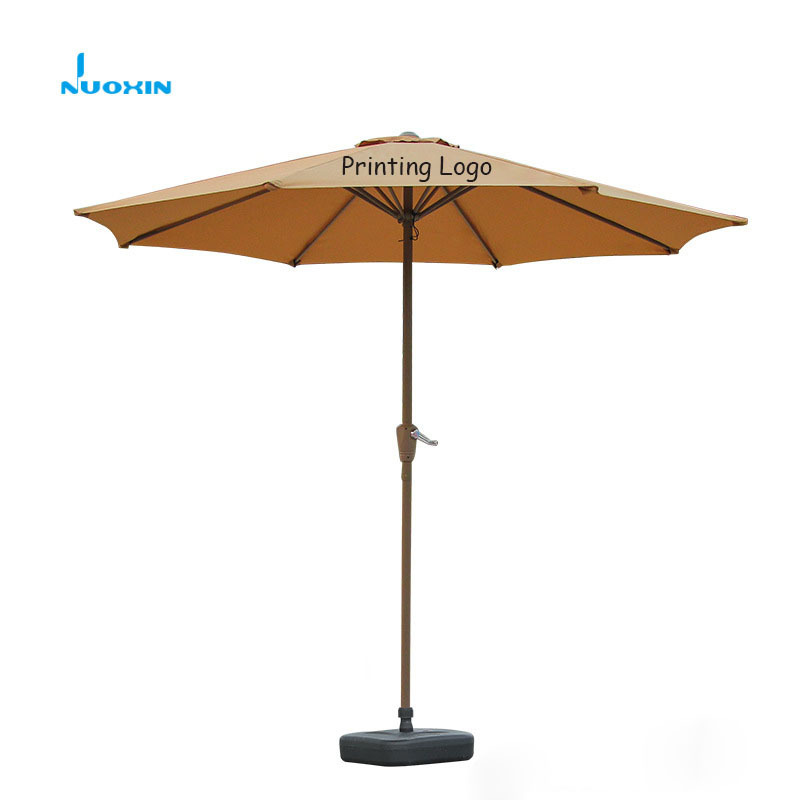 Outdoor High Quality Custom Sublimation Design Foldable Beach Umbrella Print Advertising Polyester For Promotion List