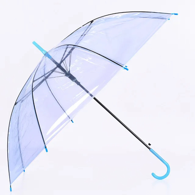 Custom Color Wedding Windproof Women Men Children Clear Dome Japanese Kids Sun Rain Transparent Umbrella for Children