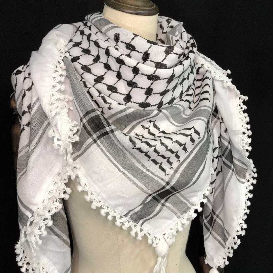 Custom Multi-Colors Printed 100% Cotton Polyester Breathable Custom Men Arabic Shemagh Palestine Scarf