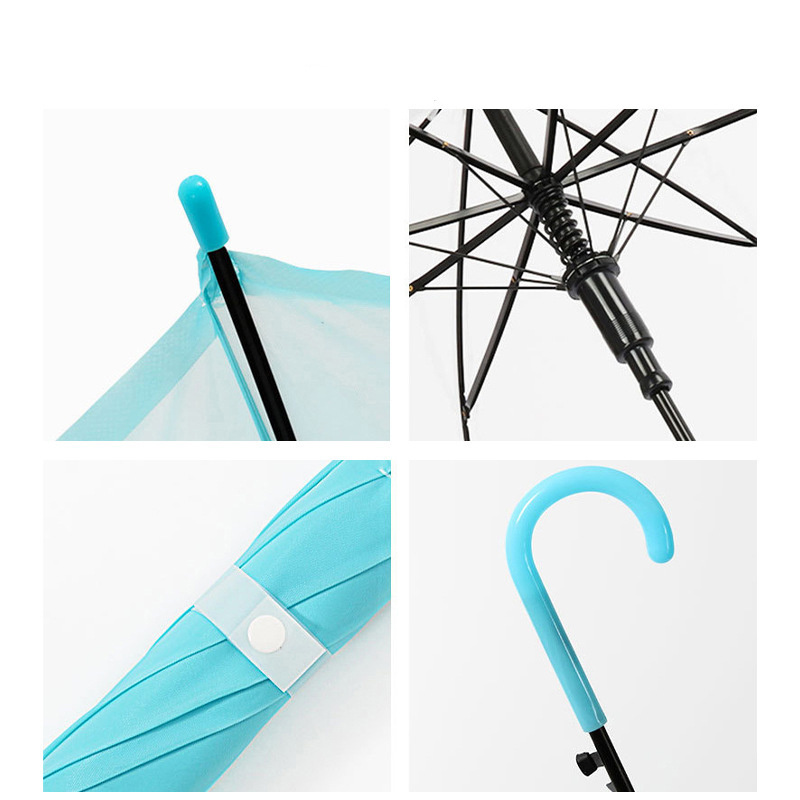 Customized Umbrella Advertising Long Handled Umbrella Transparent for Women Student Children Customized Logo Modern 1pcs/opp Bag