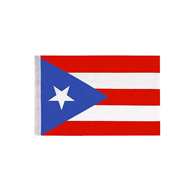 Red white blue stripe Puerto Rico country buting flags