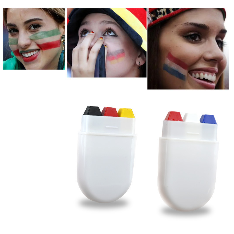 Nx Wholesale 2024 Football Game Face Paint Stick National Country Flag Custom Face and Body Painting Water Activated Face Paint