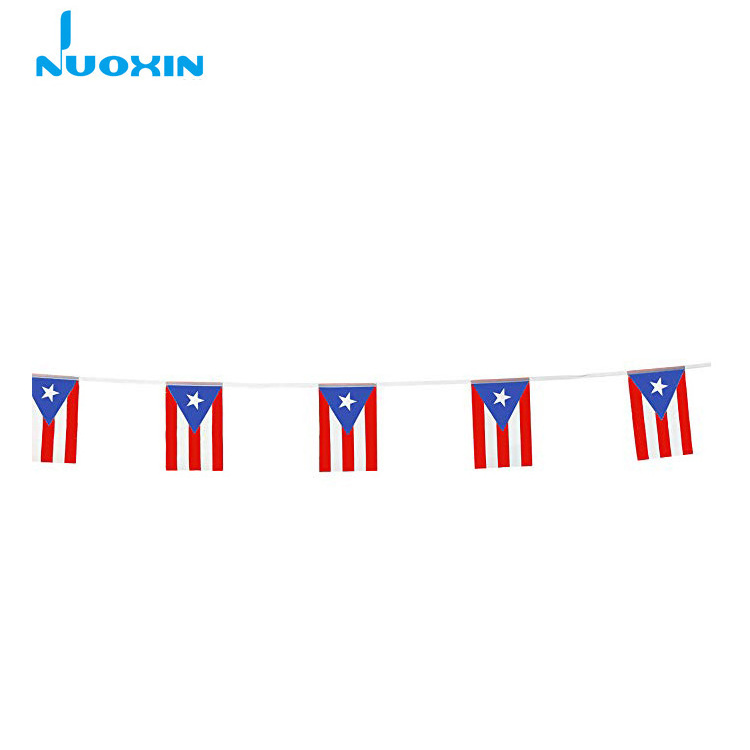 Red white blue stripe Puerto Rico country buting flags