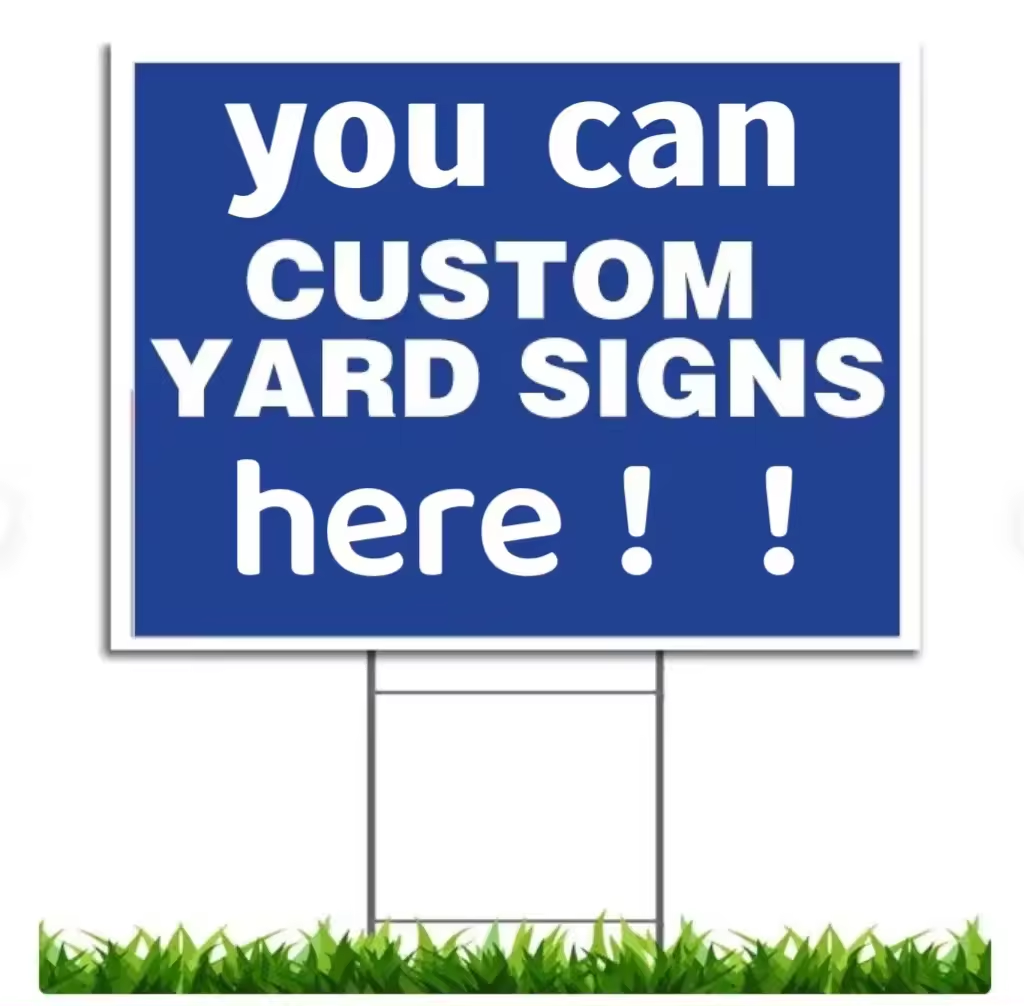 OEM Custom Logo Printing 2024 Take America Back USA President Campaign Yard Sign 18x24 with h-stakes