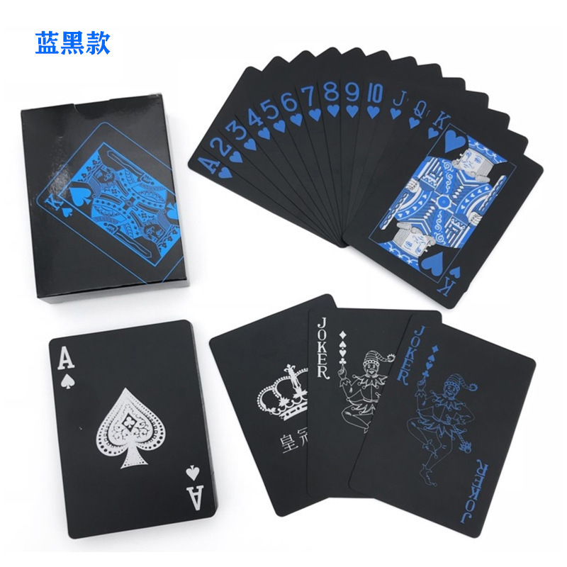 Promotional Custom LOGO Professional Poker Game Set Black Novelty Playing Cards