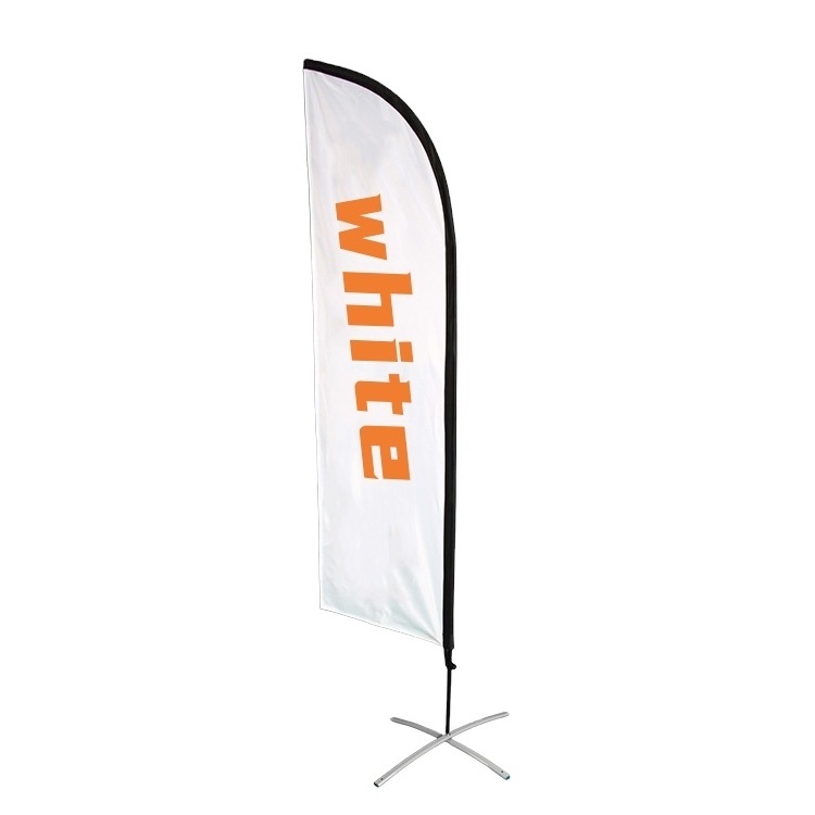 Nuoxin flying rectangle shape beach flag vierge chair personalized blank feather flag printing heavy duty teardrop banner