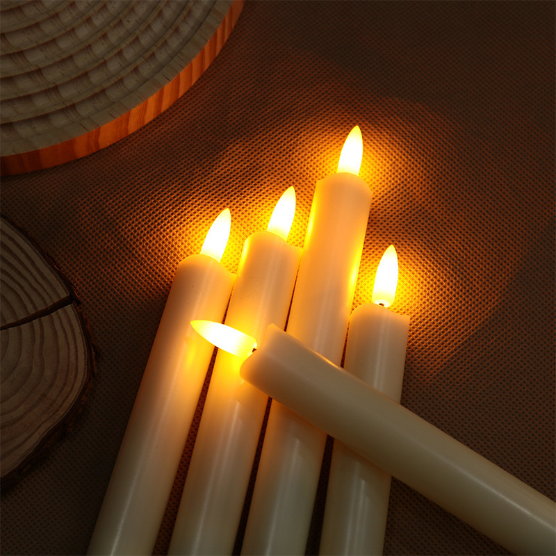 Factory Led Taper Candle Battery Operated Led Long Pillar Dinner Candle Led Taper Candle Stick With Remote