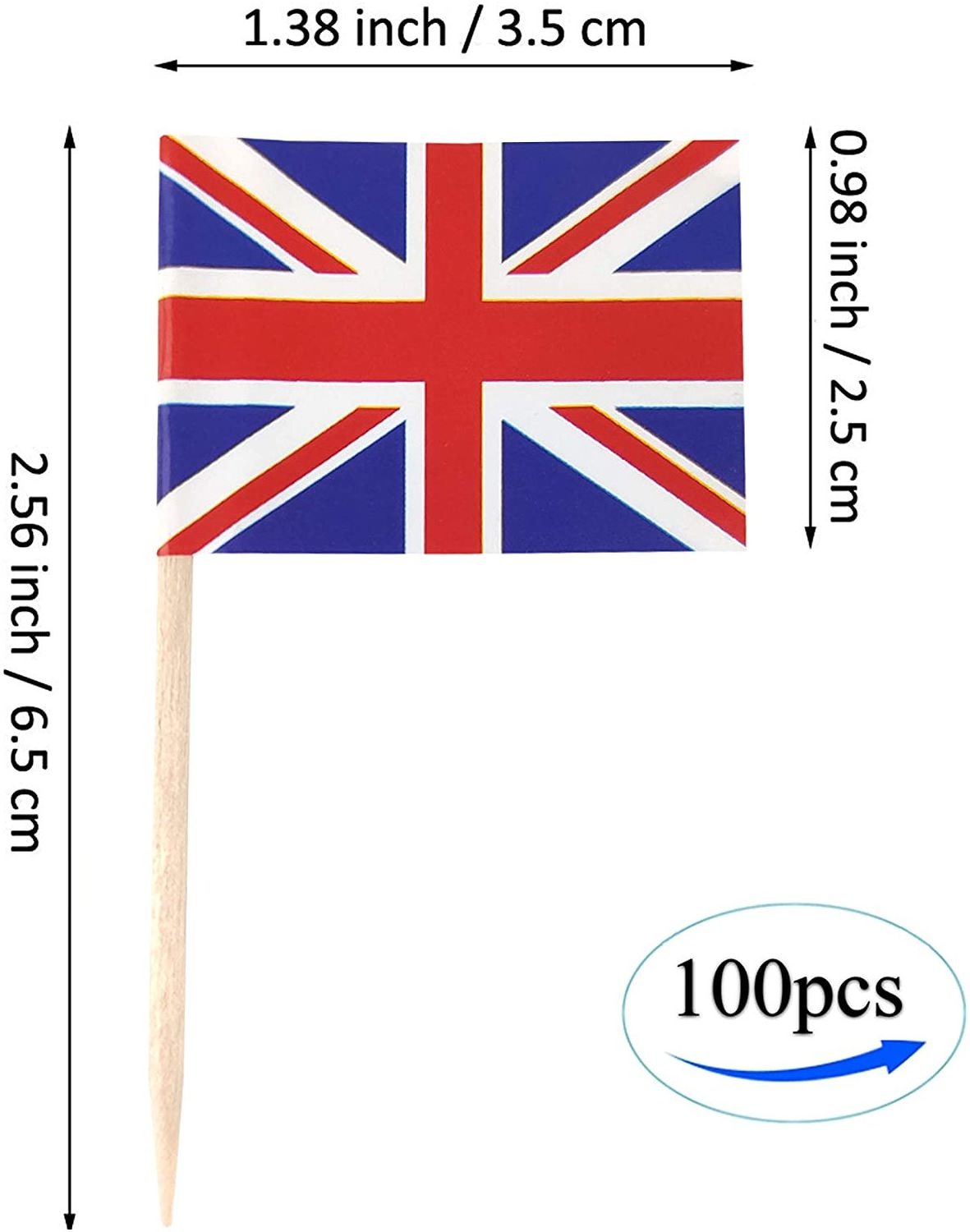 High quality Cheap Mini l Paper Wooden Custom National Country World Food Toothpick Flag