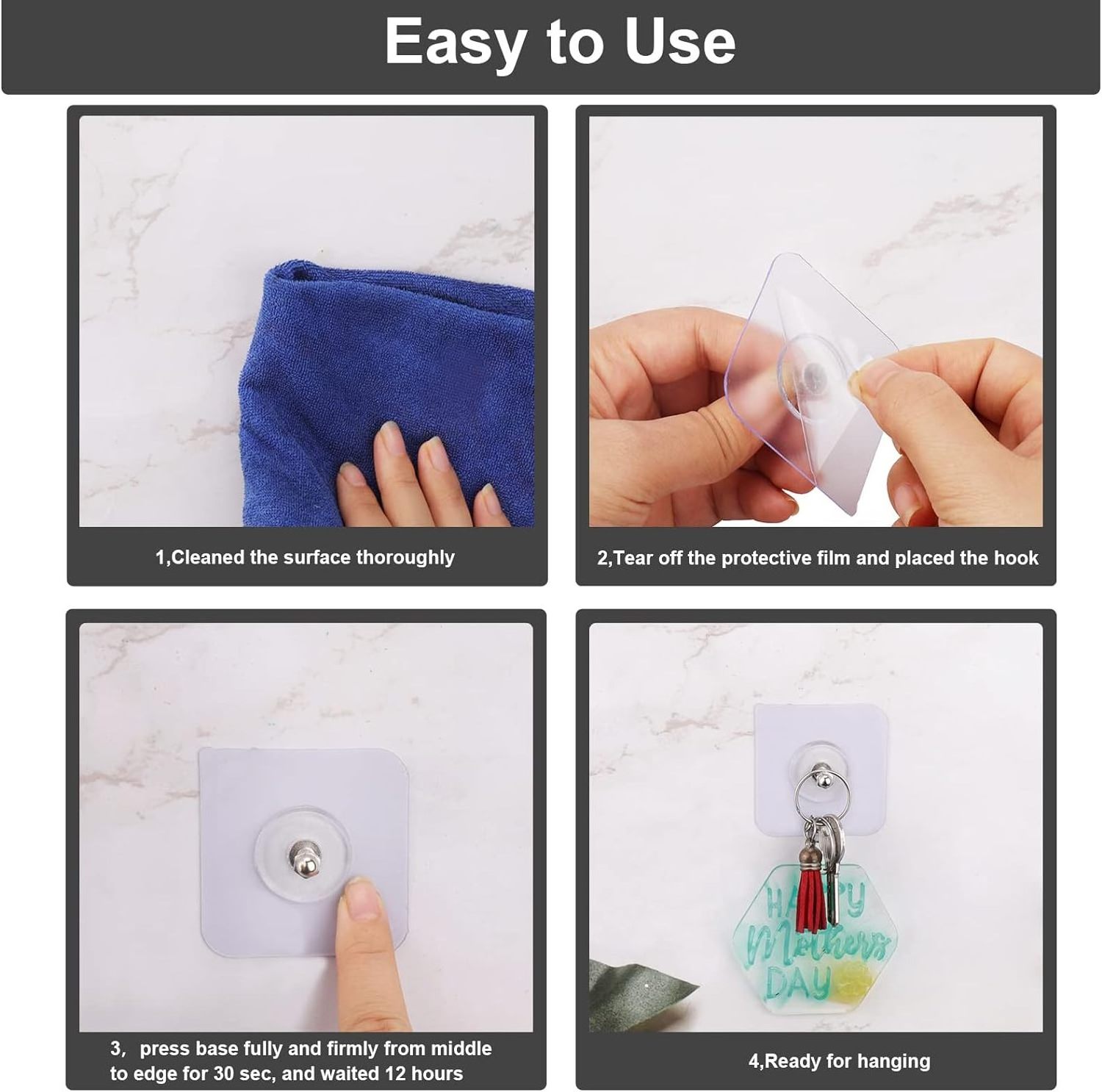 Screw Wall Hangers Without Nails Adhesive Hooks Heavy Duty for Mount Wall Shelf Kitchen Bathroom