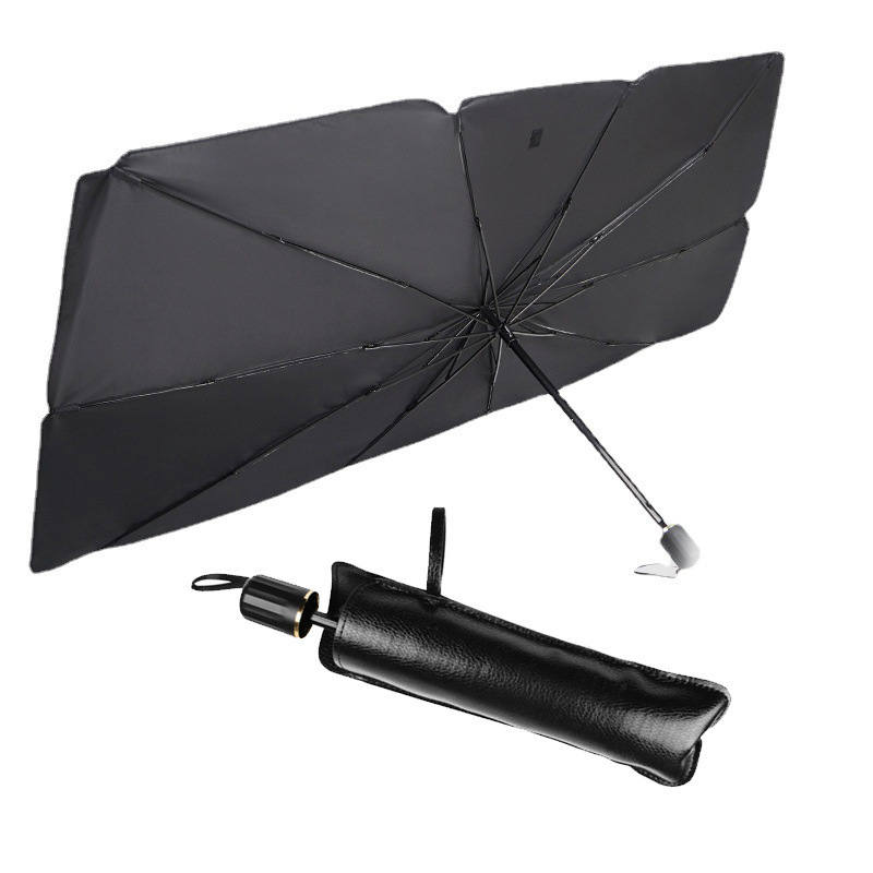 New Innovative Silver Coated Uv Protection Car Umbrella Sunshade Cover Protector Fold Car Window Sunshade Umbrella