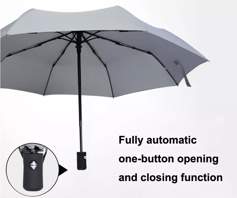 Factory Wholesale Automatic Open Close Folding Sunscreen Anti UV Umbrellas With Custom Logo