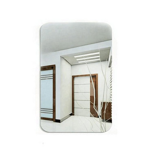 Factory Direct Sales Soft Acrylic 3D Rectangle Shapes Self Adhesive Mirror Wall Stickers For Decoration