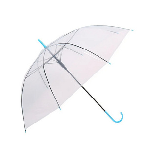 2024 New Rain Sun Wedding White Winter Spring Summer Windproof Mini Uv Kids Dome Clear Transparent Umbrella with Custom Logo