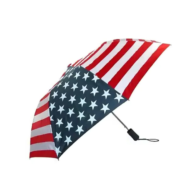 Nuoxin Custom Logo Printing Outdoor Rain Us American Usa Flag Umbrella with Flag