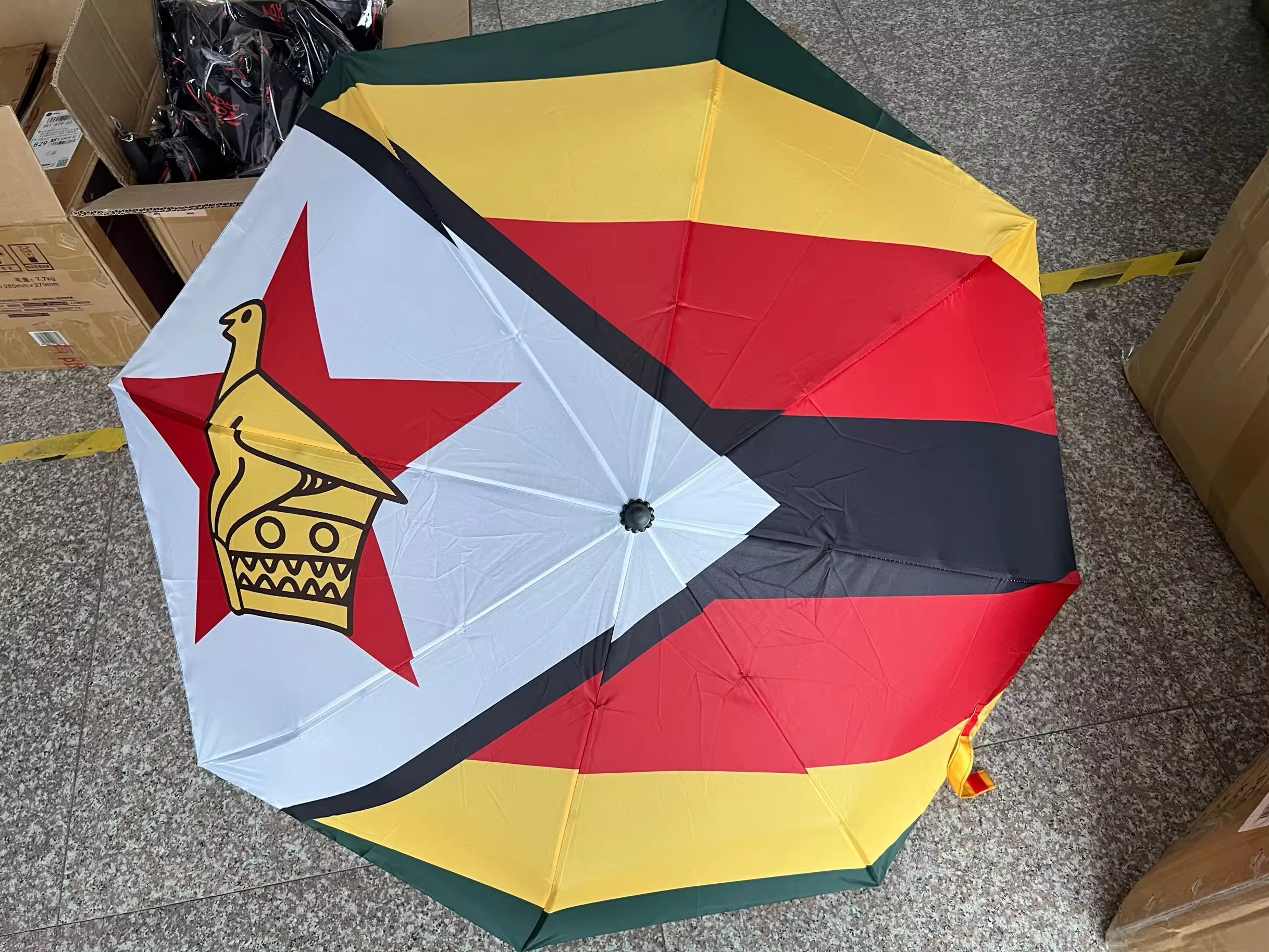 Wholesale High Quality  Rain Umbrella Country Flag Pattern Folding Umbrella for Outdoor Rainy Supply