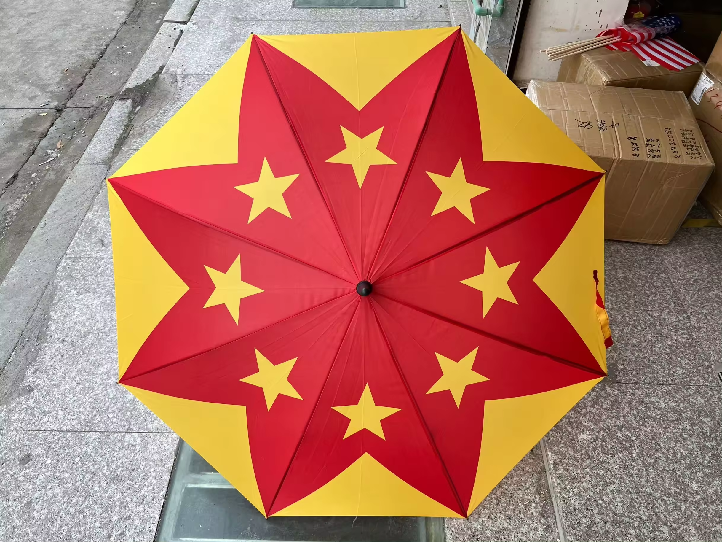 Wholesale High Quality  Rain Umbrella Country Flag Pattern Folding Umbrella for Outdoor Rainy Supply