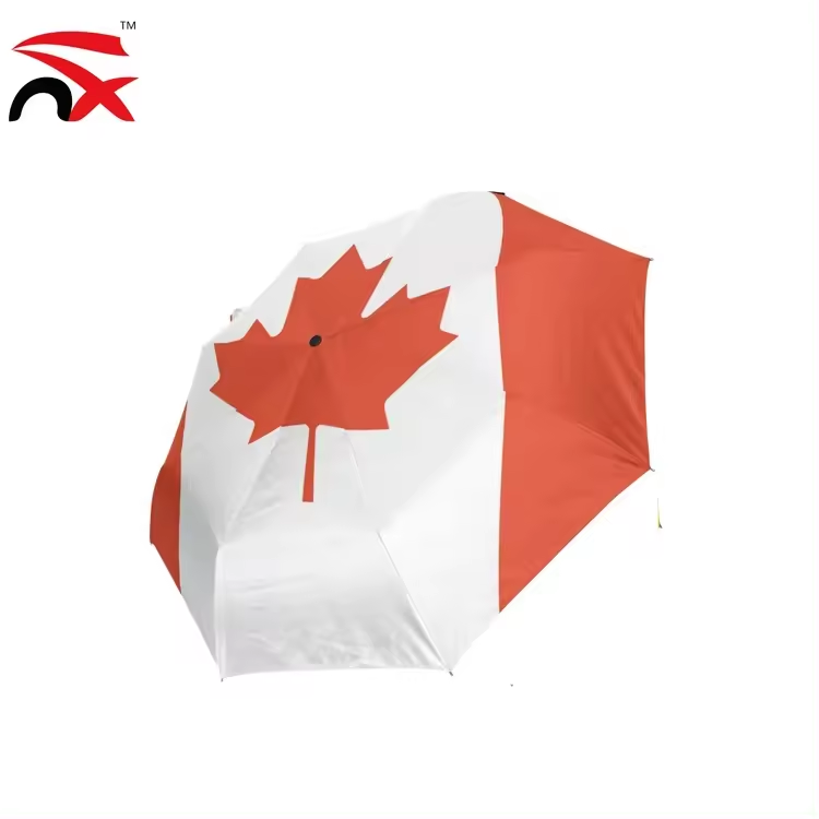 Nuoxin Wholesale Cheap 190T 21Inch 8 Bones Automatic Folding UK Flag Umbrella For Promotion