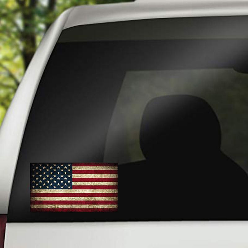 American Style Condor Flag Car PET Reflective Sticker Windshield Motorcycle Helmet Strong Adhesive Scratch Decal