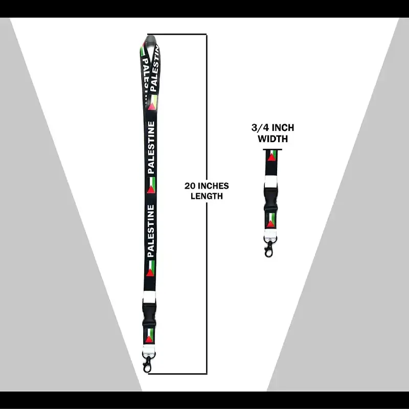 Palestine Products Custom Promotion Lanyard Palestine Keychain Palestinian Key Chains